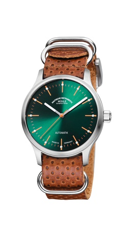 Men's watch / unisex  MÜHLE-GLASHÜTTE, Panova Green / 40mm, SKU: M1-40-76-LB-I | timeolution.com