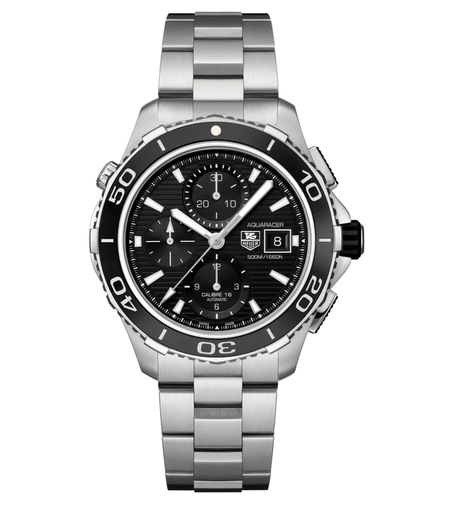 Men's watch / unisex  TAG HEUER, Aquaracer Chronograph D / 43mm, SKU: CAK2110.BA0833 | timeolution.com