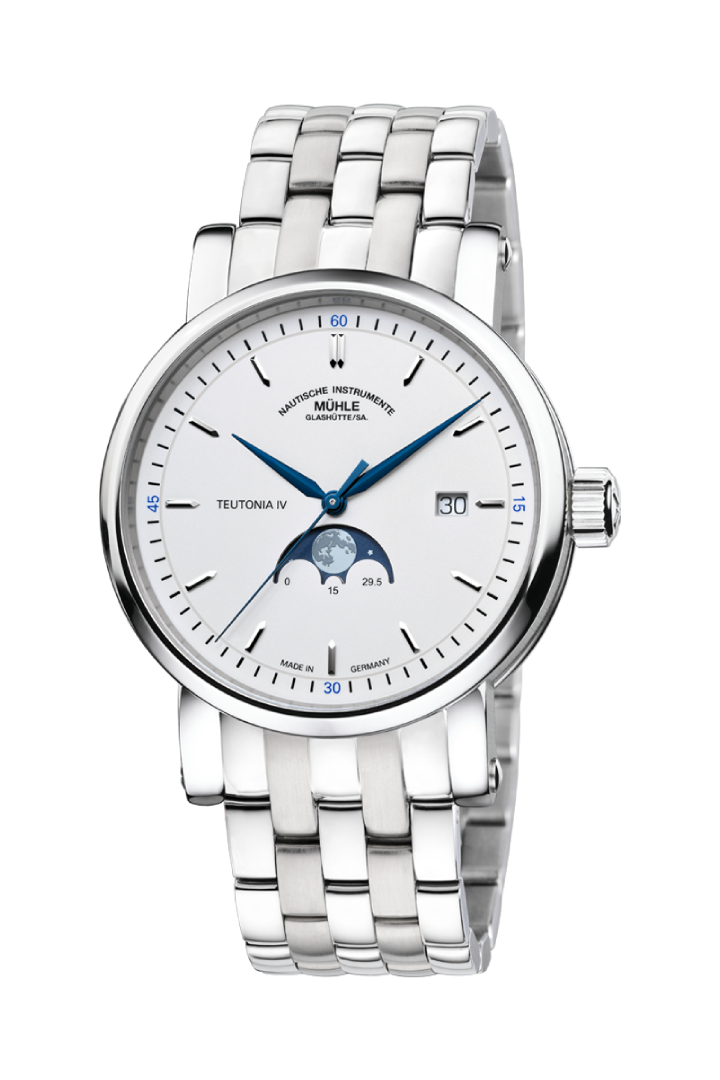 Men's watch / unisex  MÜHLE-GLASHÜTTE, Teutonia IV Moonphase / 41 mm, SKU: M1-44-05-MB | timeolution.com