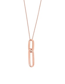 Forever Chic Pink Silver Necklace