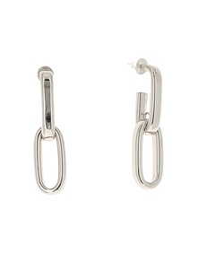 Forever Chic Rhodium Silver Earrings