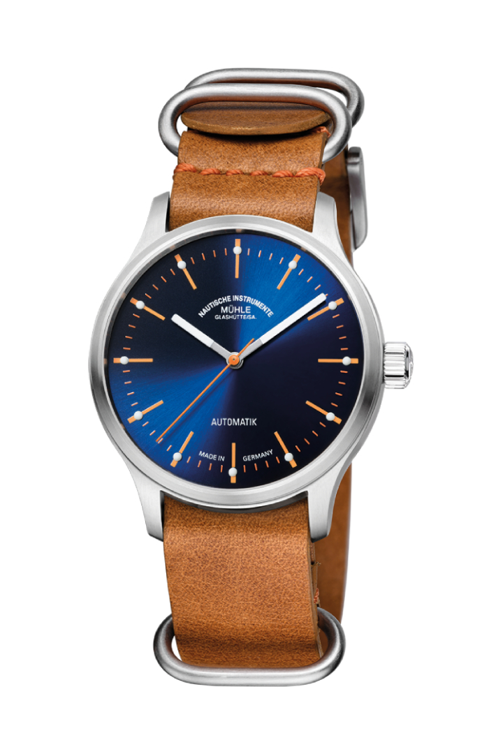 Men's watch / unisex  MÜHLE-GLASHÜTTE, Panova Blue / 40mm, SKU: M1-40-72-LB-II | timeolution.com