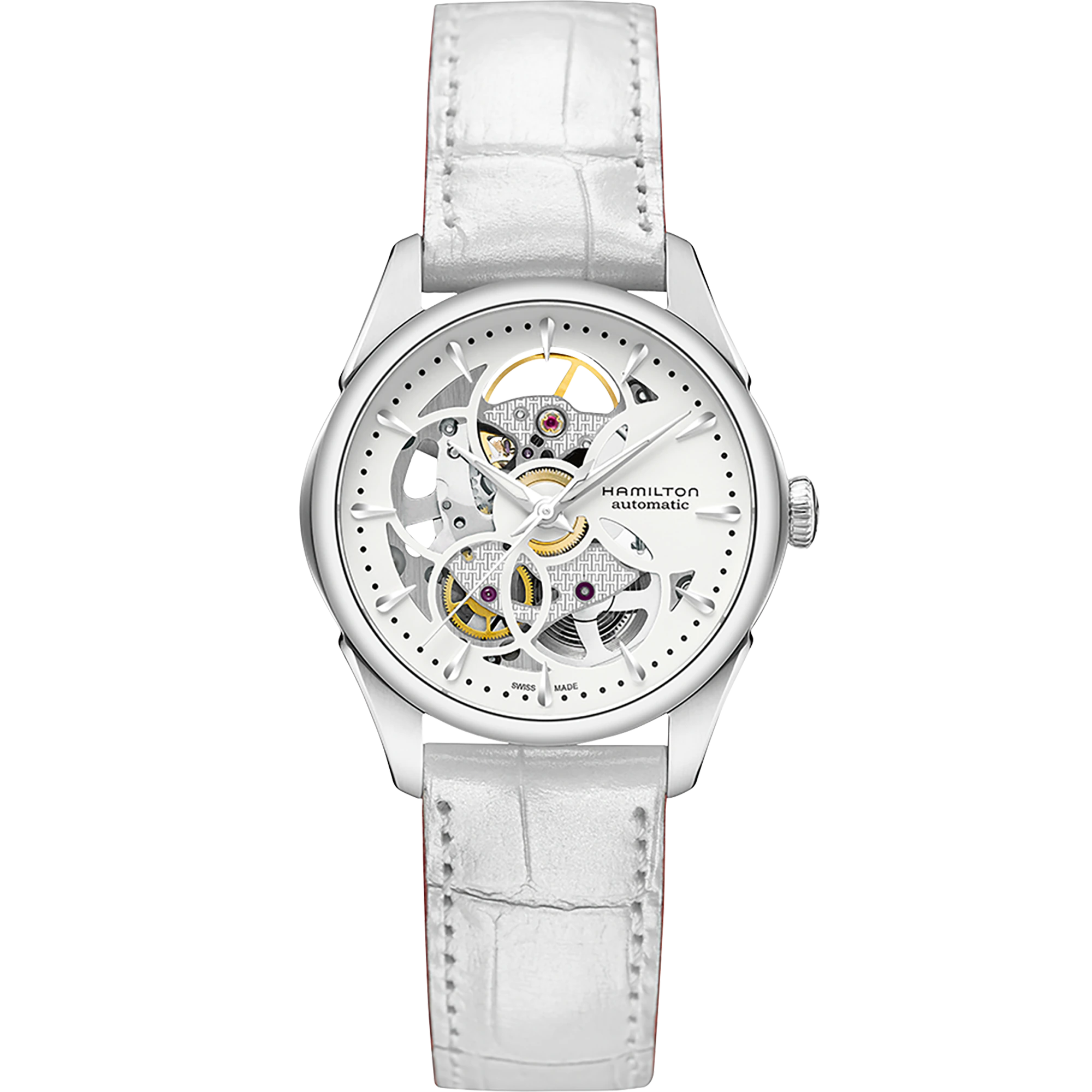 Ladies' watch  HAMILTON, Jazzmaster Skeleton Lady Auto / 36mm, SKU: H32405811 | timeolution.com