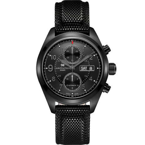 Men's watch / unisex  HAMILTON, Khaki Field Auto Chrono / 42mm, SKU: H71626735 | timeolution.com