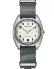 Khaki Aviation Pilot Pioneer Mechanical / 36mm x 33mm