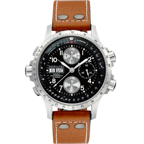 Men's watch / unisex  HAMILTON, Khaki Aviation X-Wind Auto Chrono / 44mm, SKU: H77616533 | timeolution.com