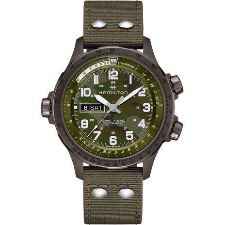 Men's watch / unisex  HAMILTON, Khaki Aviation X-Wind Auto / 45mm, SKU: H77775960 | timeolution.com