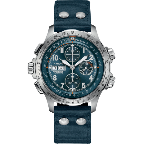 Men's watch / unisex  HAMILTON, Khaki Aviation X-Wind Auto Chrono / 45mm, SKU: H77906940 | timeolution.com