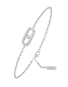 Messika Care(s) Pave White Gold Diamond Bracelet
