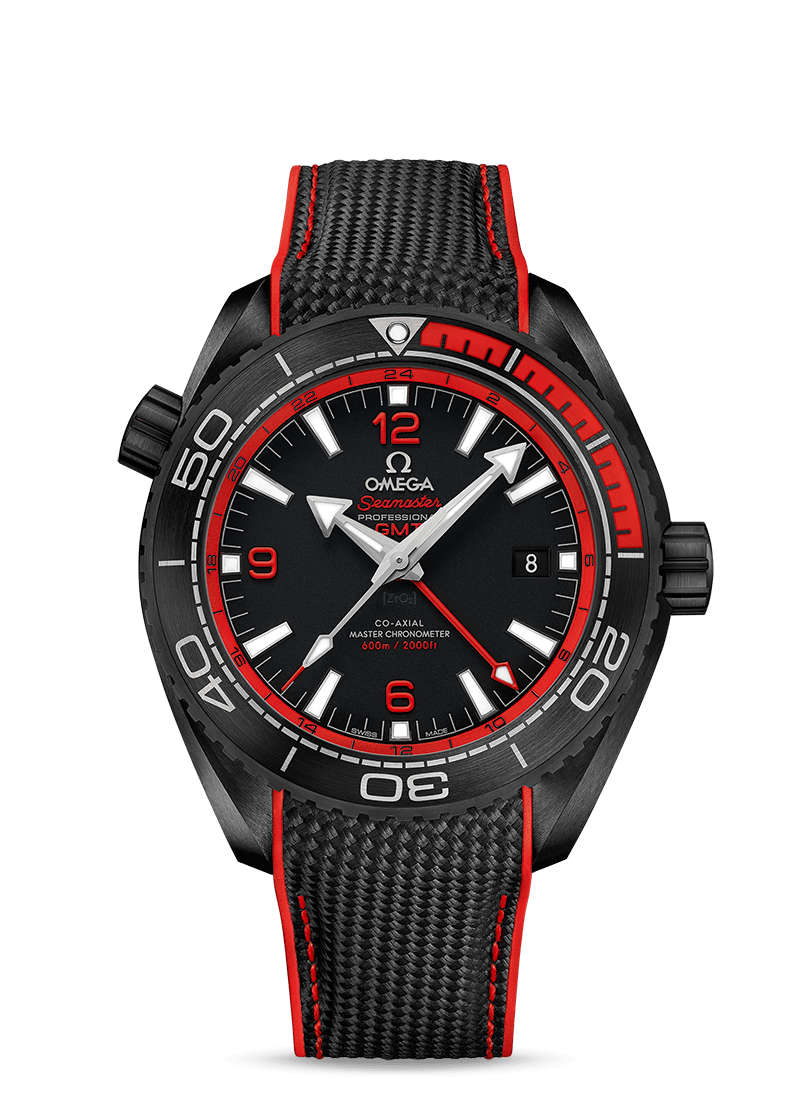 Men's watch / unisex  OMEGA, Seamaster Planet Ocean GMT Deep Black 600M / 45.5mm, SKU: 215.92.46.22.01.003 | timeolution.com