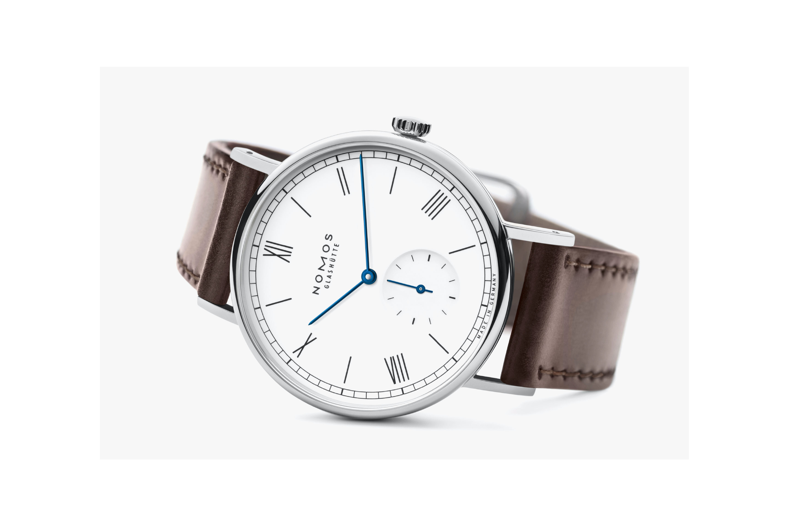 Men's watch / unisex  NOMOS GLASHÜTTE, Ludwig 38 Enamel White / 37.5mm, SKU: 236 | timeolution.com