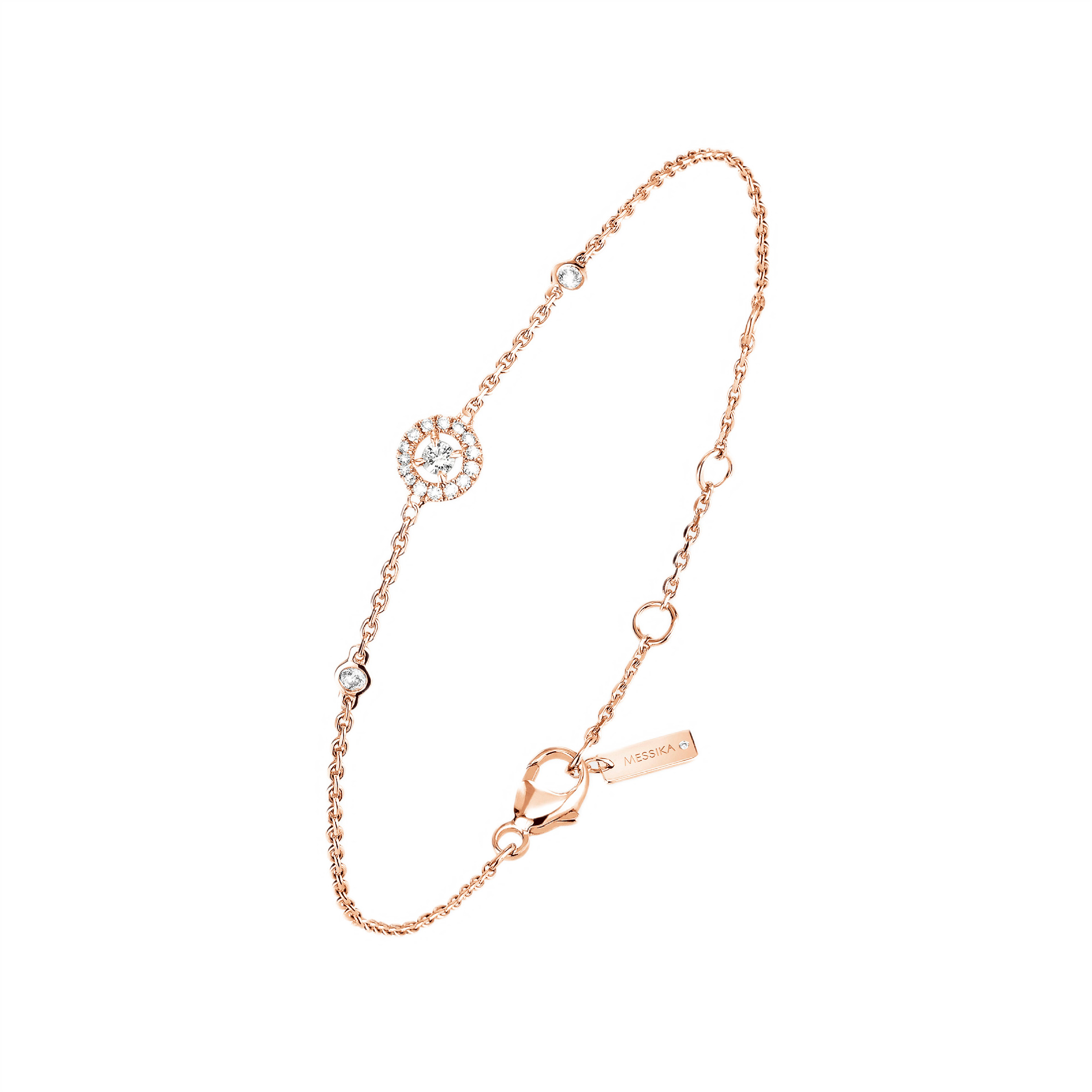 Women Jewellery  MESSIKA, Joy XS Diamond Pink Gold Bracelet, SKU: 05337-PG | timeolution.com