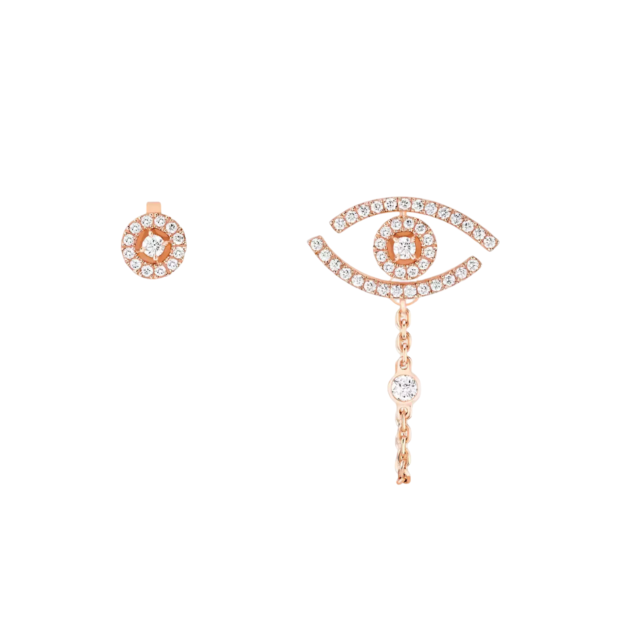 Women Jewellery  MESSIKA, Lucky Eye Pave Jewelry Earrings, SKU: 11349-PG | timeolution.com