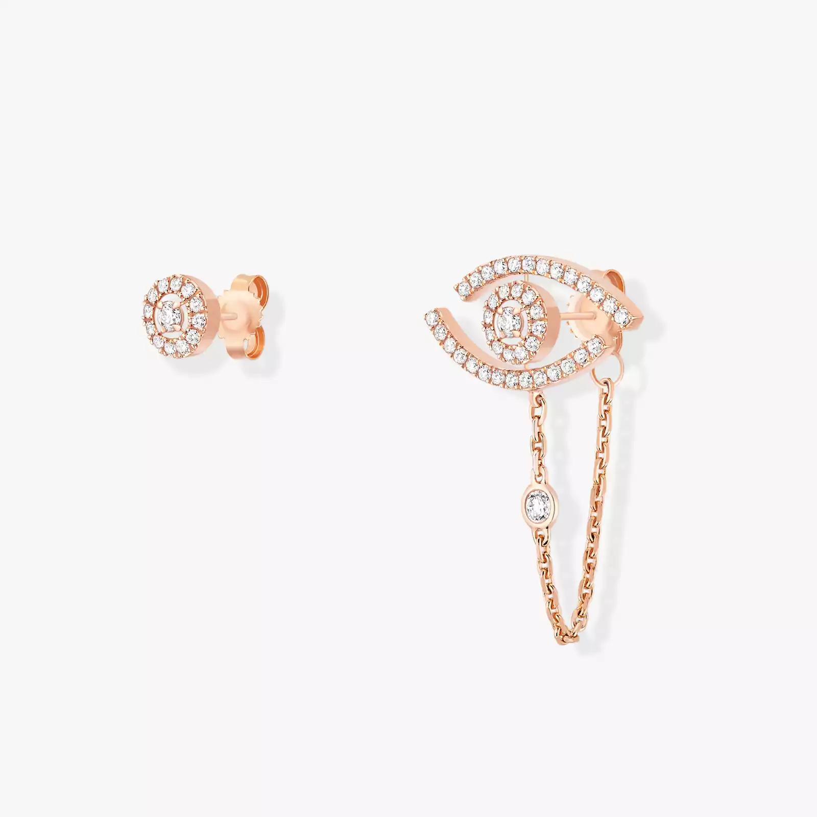 Women Jewellery  MESSIKA, Lucky Eye Pave Jewelry Earrings, SKU: 11349-PG | timeolution.com