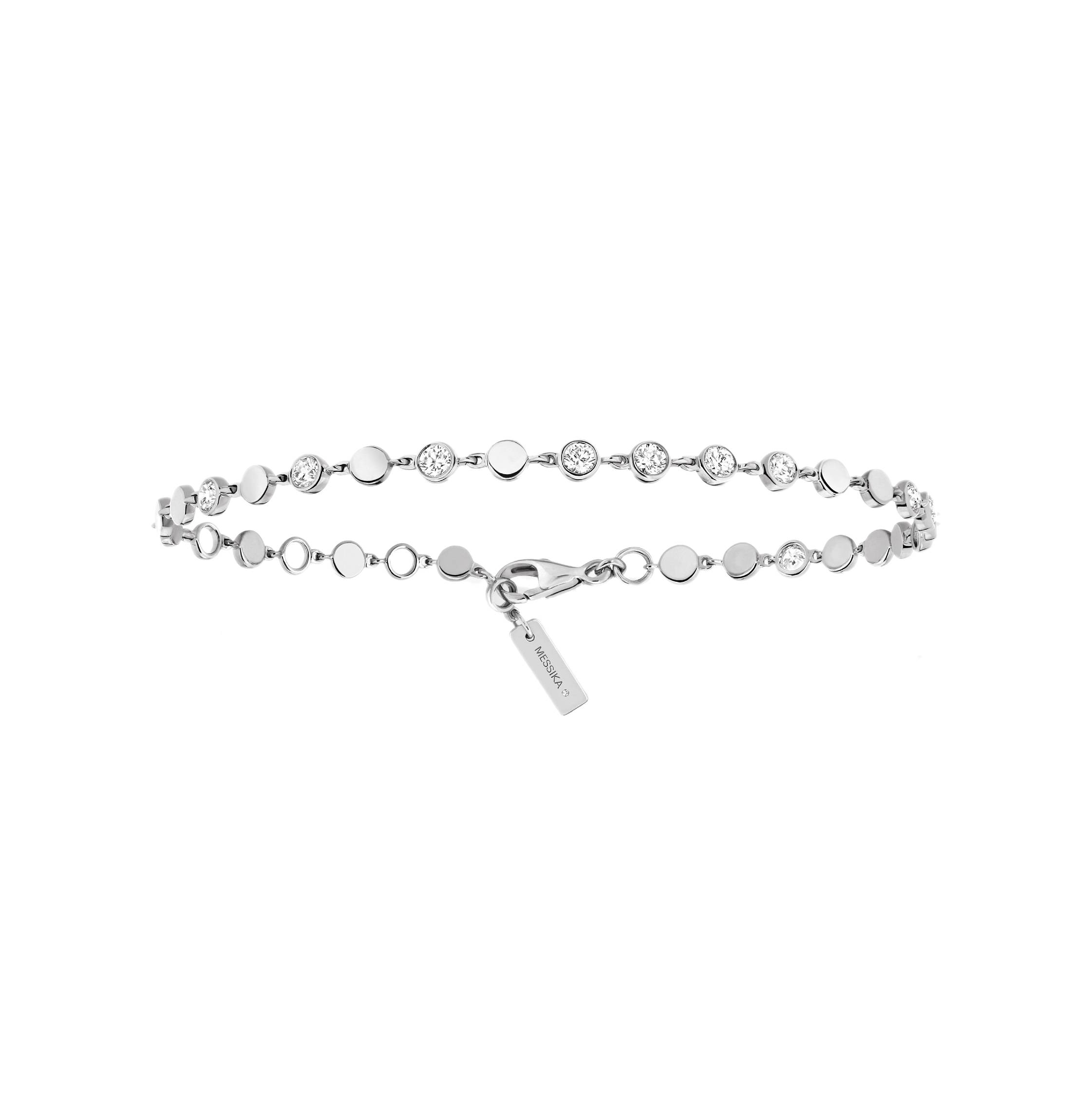 Women Jewellery  MESSIKA, D-Vibes SM White Gold Diamond Bracelet, SKU: 12350-WG | timeolution.com