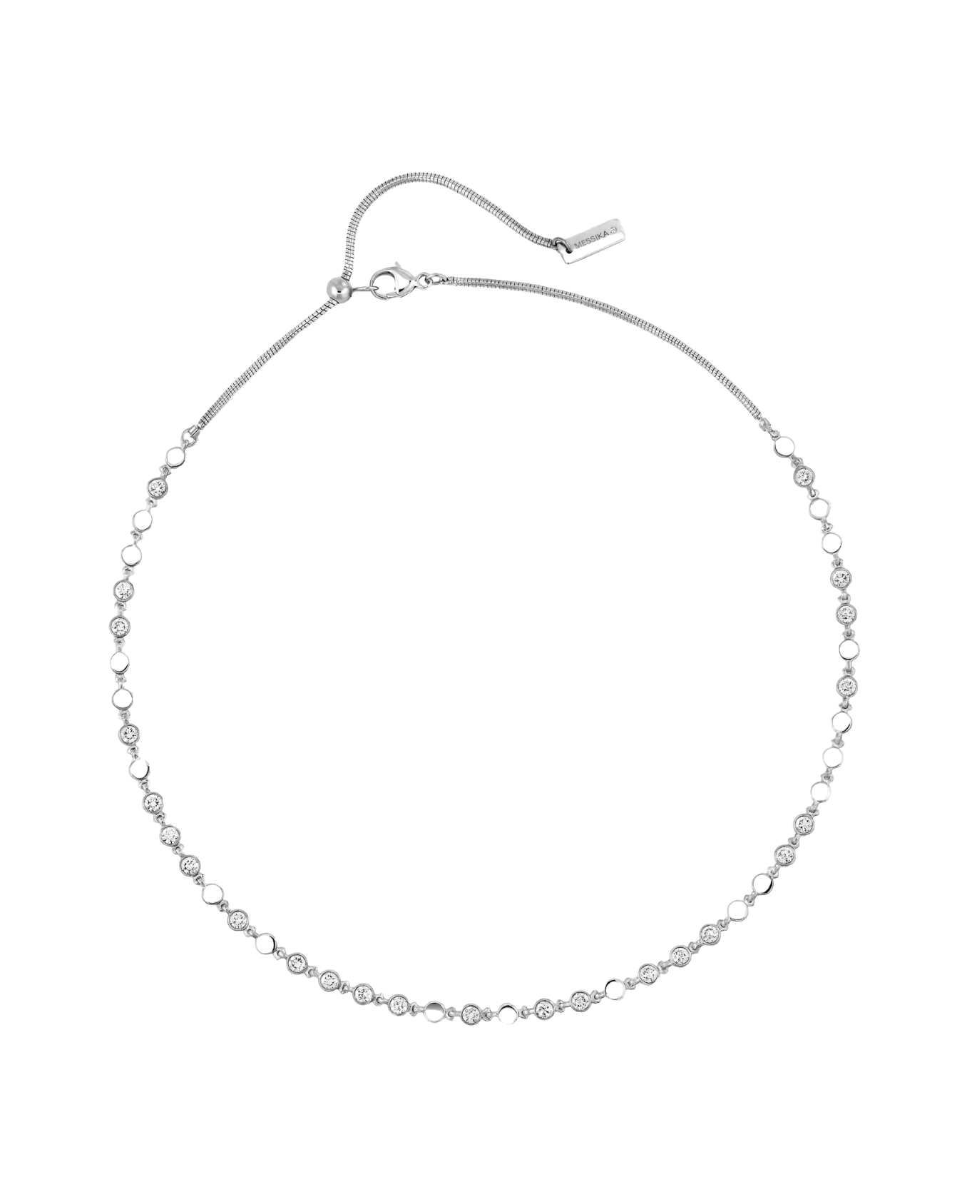 Women Jewellery  MESSIKA, D-Vibes SM White Gold Diamond Necklace, SKU: 12351-WG | timeolution.com