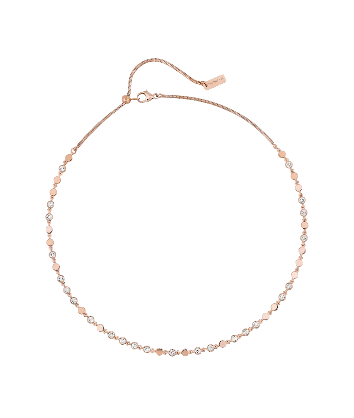 Women Jewellery  MESSIKA, D-Vibes SM Pink Gold Diamond Necklace, SKU: 12351-PG | timeolution.com