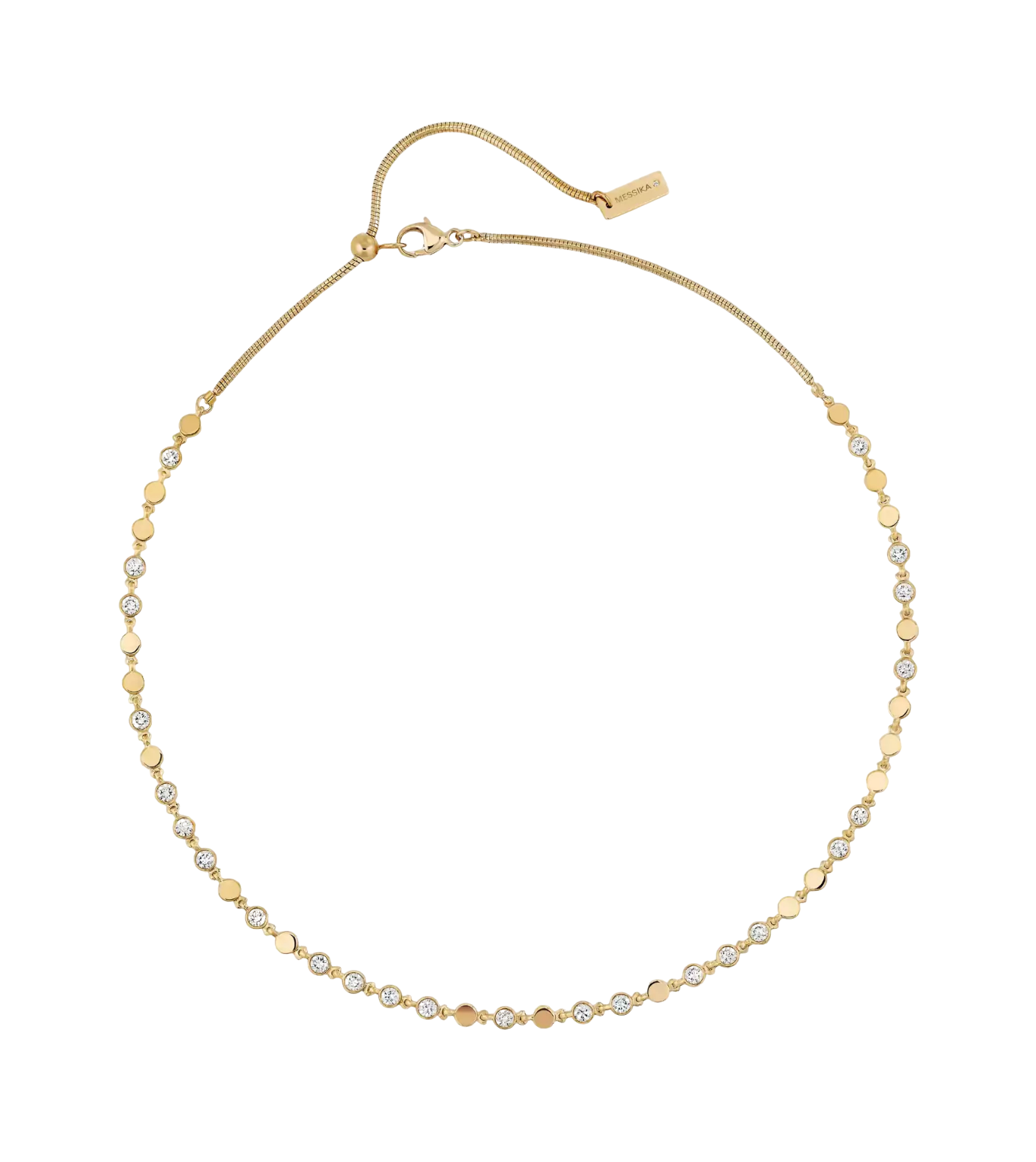 Women Jewellery  MESSIKA, D-Vibes SM Yellow Gold Diamond Necklace, SKU: 12351-YG | timeolution.com