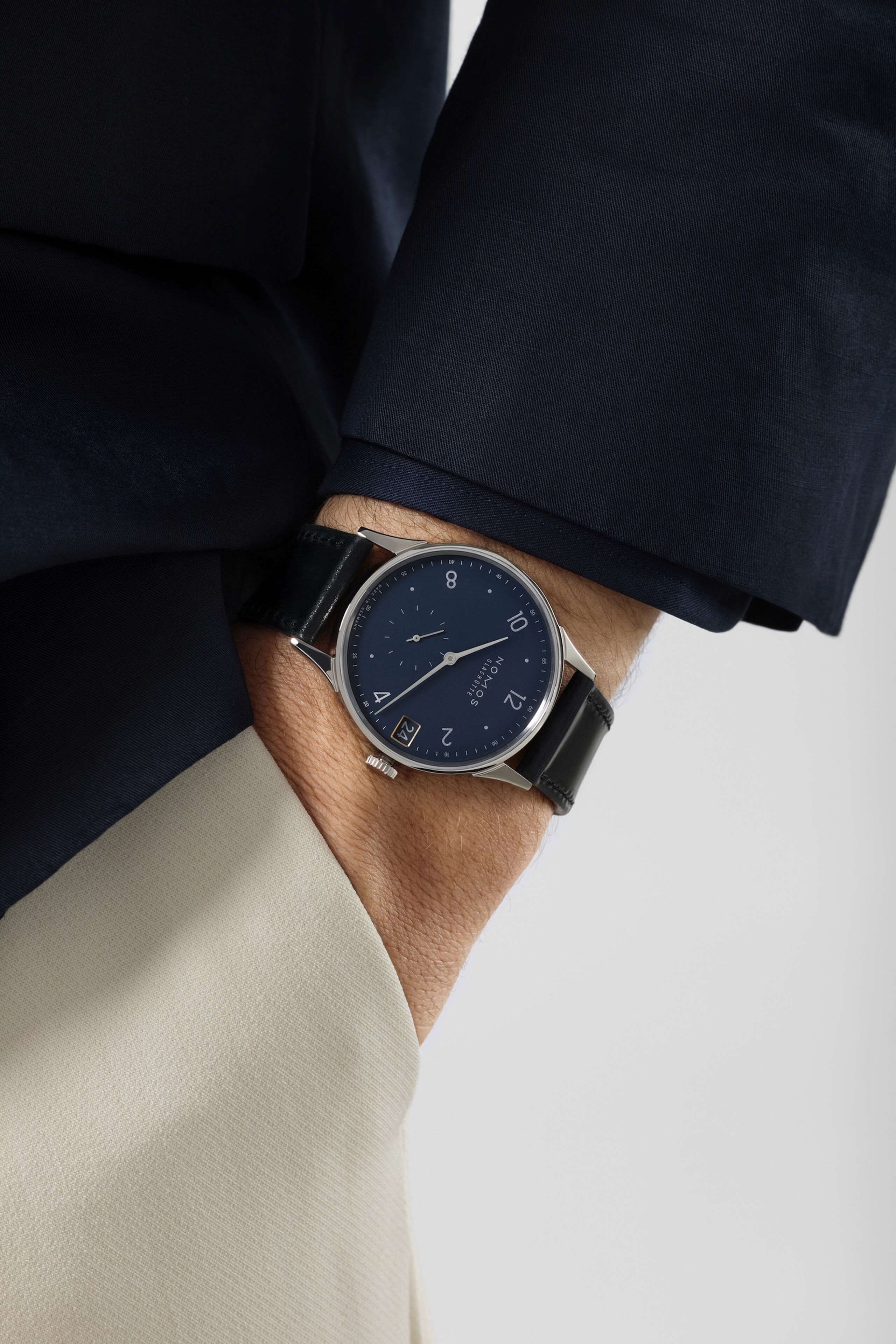 Men's watch / unisex NOMOS GLASHÜTTE, Minimatik 39 Date Blue / 39.50mm, SKU: 1252 | timeolution.com