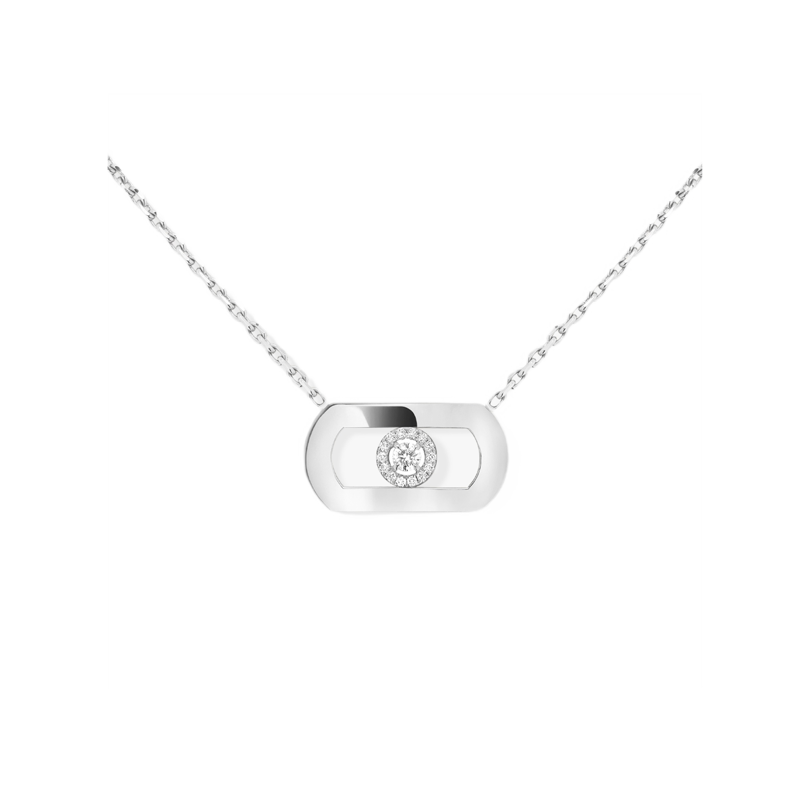 Women Jewellery  MESSIKA, So Move White Gold Diamond Necklace, SKU: 12944-WG | timeolution.com