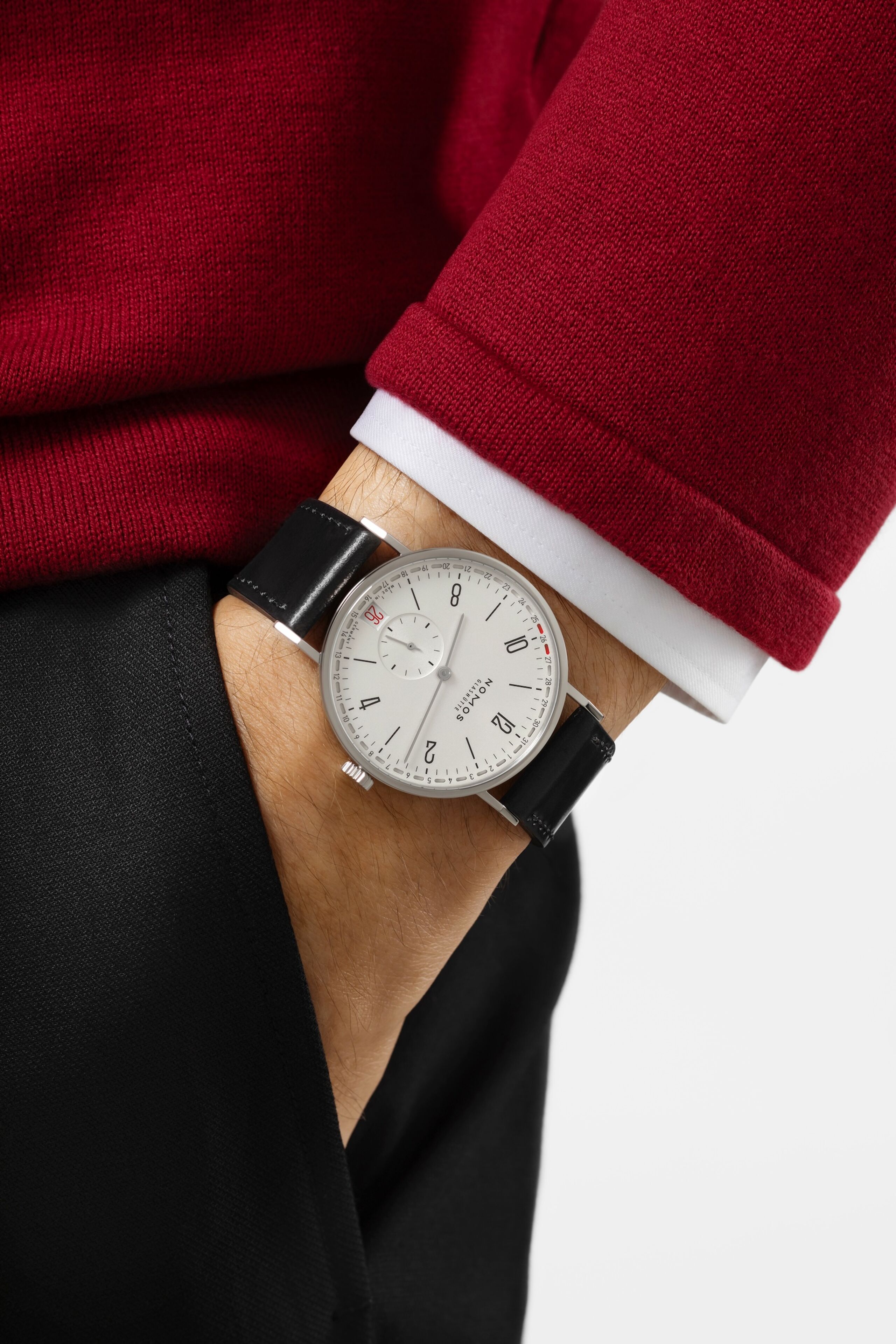 Men's watch / unisex  NOMOS GLASHÜTTE, Tangente 2Date / 37.50mm, SKU: 135.SB | timeolution.com