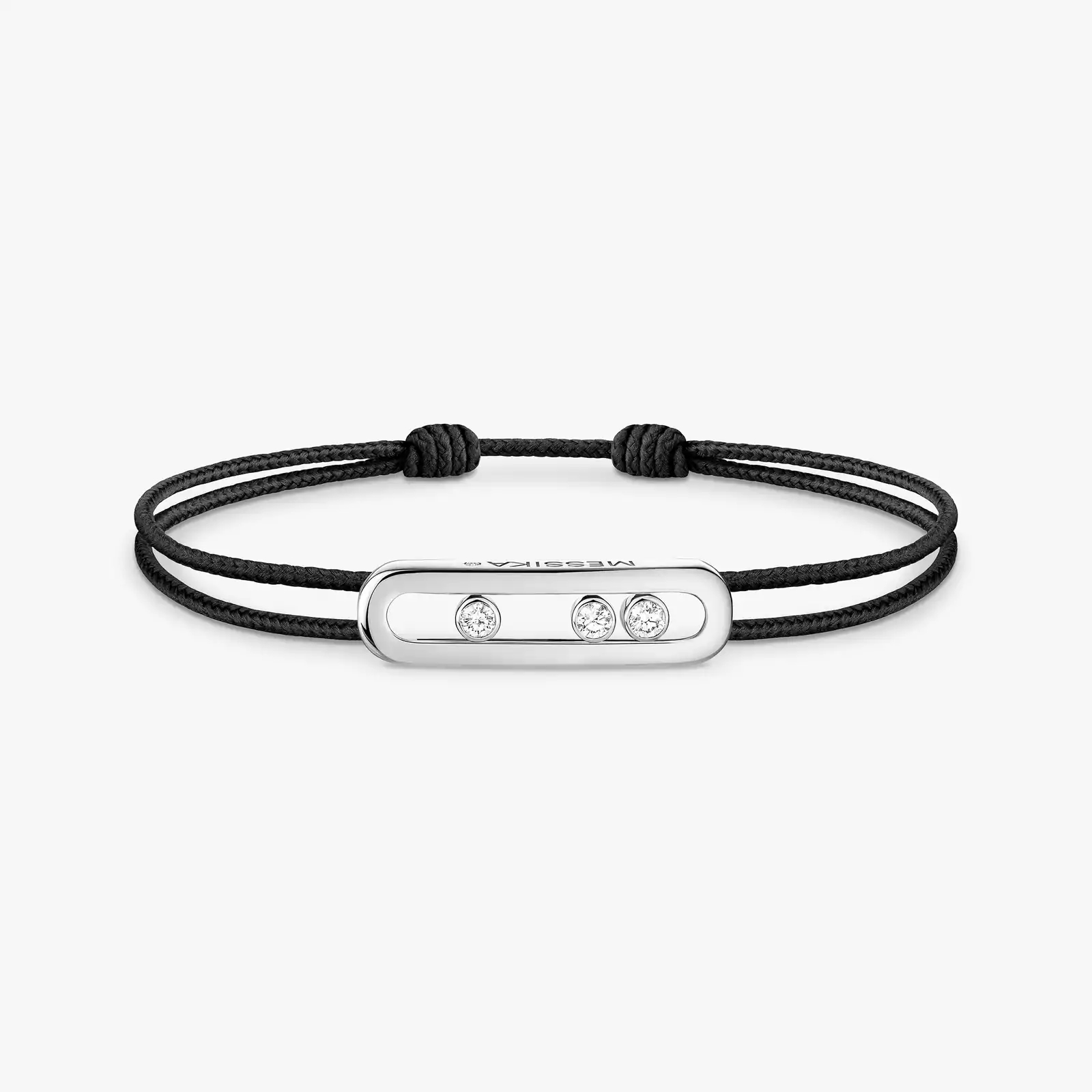 Women Jewellery  MESSIKA, Messika Care(s) Black Cord Bracelet, SKU: 14140-WG | timeolution.com