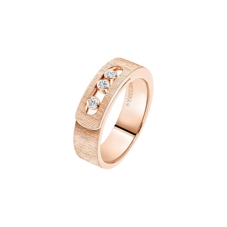 Women Jewellery / Unisex  MESSIKA, Move Noa Ciselé Pink Gold Diamond Ring, SKU: 14482-PG | timeolution.com