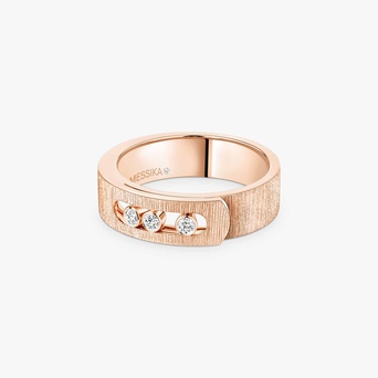 Women Jewellery / Unisex  MESSIKA, Move Noa Ciselé Pink Gold Diamond Ring, SKU: 14482-PG | timeolution.com