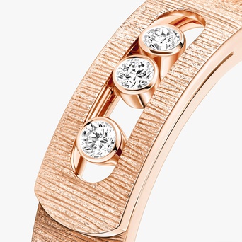 Women Jewellery / Unisex  MESSIKA, Move Noa Ciselé Pink Gold Diamond Ring, SKU: 14482-PG | timeolution.com