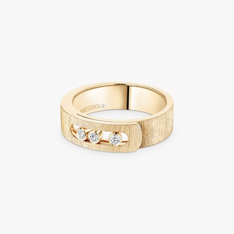 Women Jewellery / Unisex  MESSIKA, Move Noa Ciselé Yellow Gold Diamond Ring, SKU: 14482-YG | timeolution.com