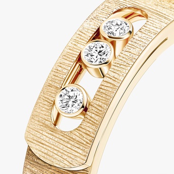 Women Jewellery / Unisex  MESSIKA, Move Noa Ciselé Yellow Gold Diamond Ring, SKU: 14482-YG | timeolution.com