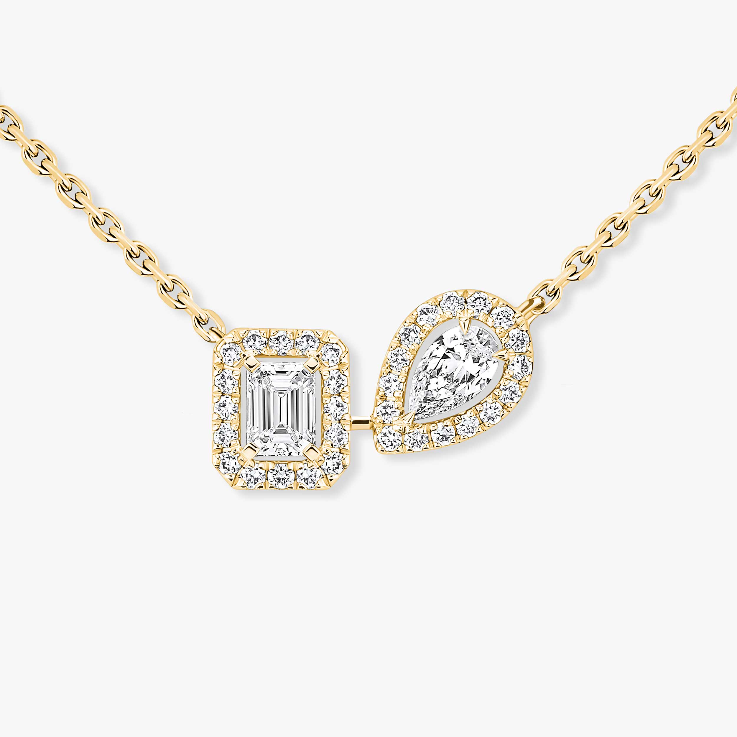 Women Jewellery  MESSIKA, My Twin Toi & Moi Yellow Gold Diamond Necklace, SKU: 14534-YG | timeolution.com