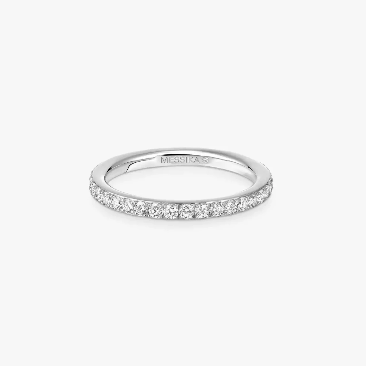 Women Jewellery MESSIKA, Joy Diamond White Gold Wedding Ring, SKU: 14743-WG | timeolution.com