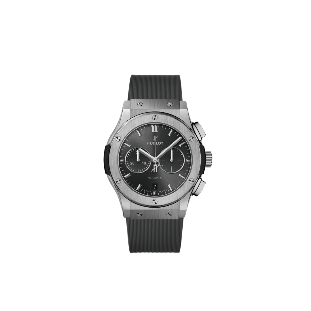 Men's watch / unisex  HUBLOT, Classic Fusion Racing Grey Chronograph Titanium / 42mm, SKU: 541.NX.7070.RX | timeolution.com