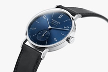 Ladies' watch  NOMOS GLASHÜTTE, Tangente Neomatik Blue Gold / 35mm, SKU: 190 | timeolution.com