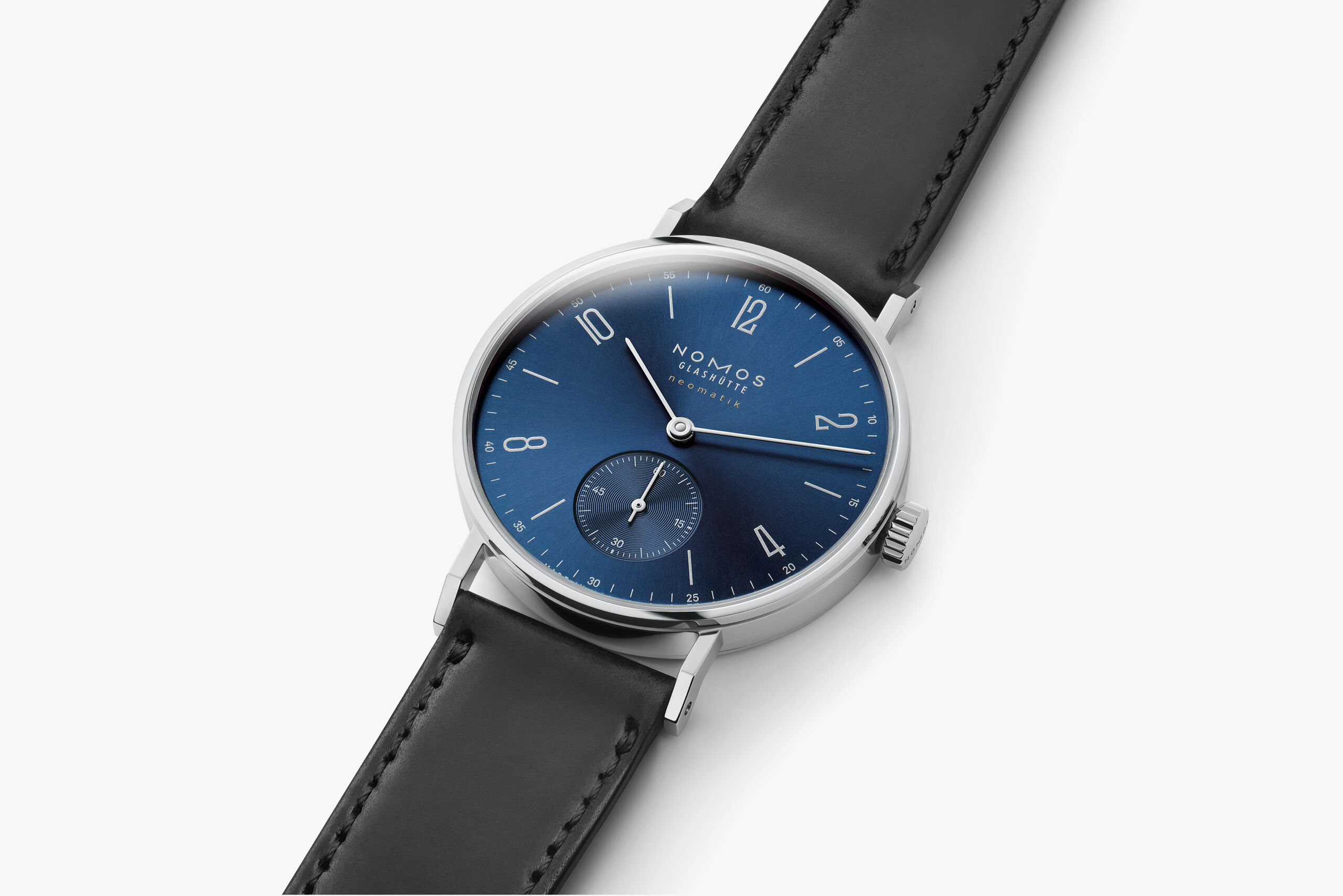 Ladies' watch  NOMOS GLASHÜTTE, Tangente Neomatik Blue Gold / 35mm, SKU: 190 | timeolution.com