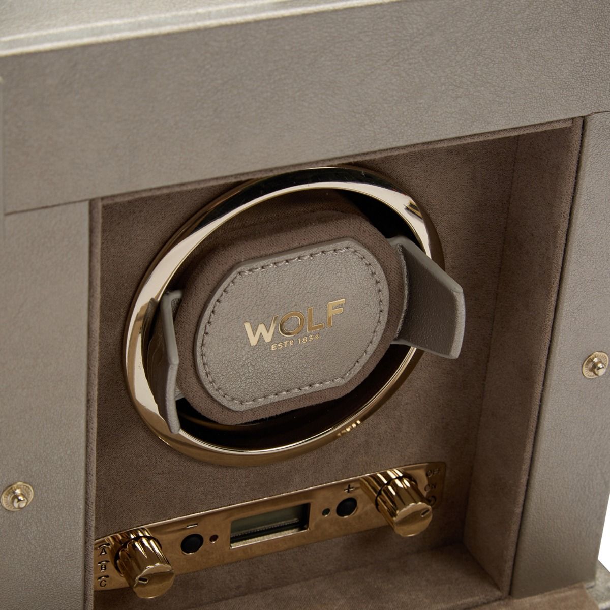  WOLF 1834, Palermo Single Watch Winder With Jewellery Storage, SKU: 213778 | timeolution.com