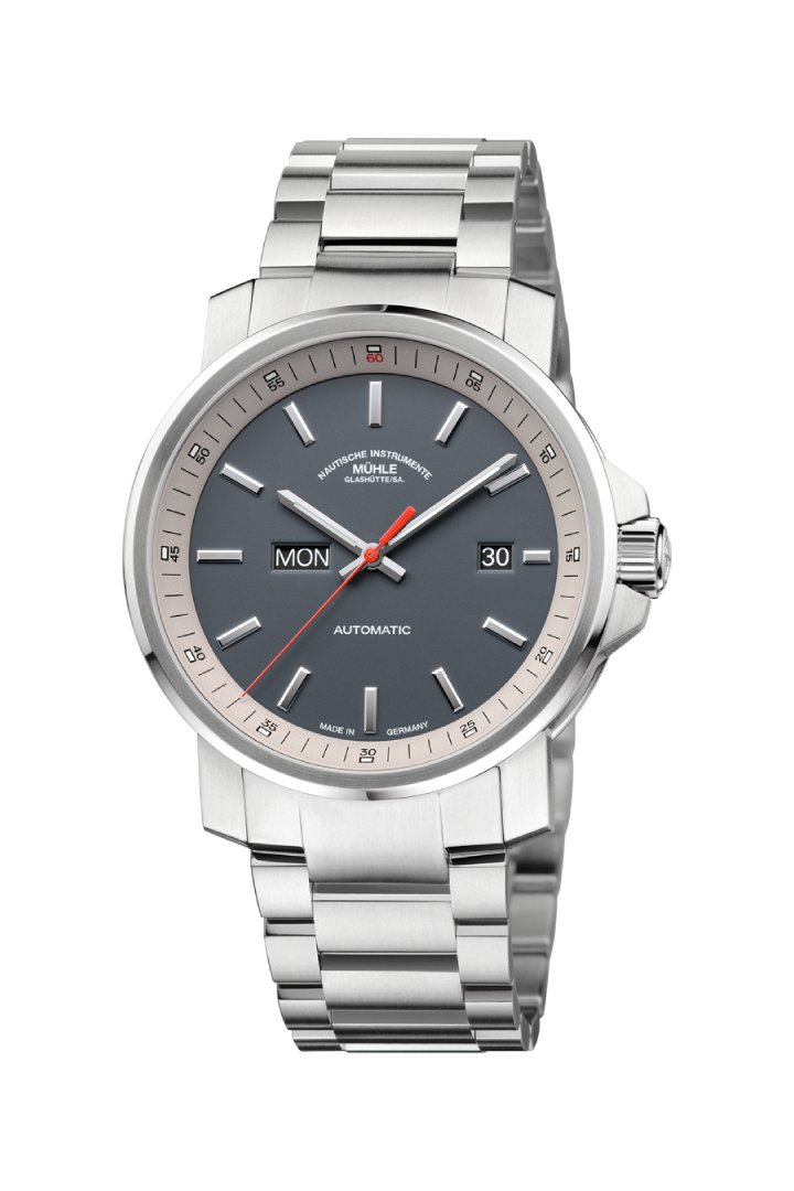 Men's watch / unisex MÜHLE-GLASHÜTTE, 29ER Day/Date / 42.4 mm, SKU: M1-25-34-MB | timeolution.com