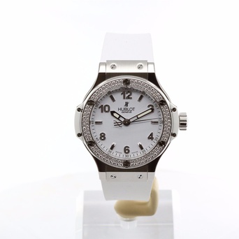 Ladies' watch  HUBLOT, Big Bang Steel White Diamonds / 38mm, SKU: 361.SE.2010.RW.1104 | timeolution.com