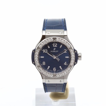 Ladies' watch  HUBLOT, Big Bang Steel Blue Diamonds / 38mm, SKU: 361.SX.7170.LR.1204 | timeolution.com