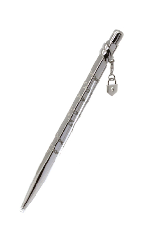  CARAN D’ACHE, Ecridor Madmoiselle Padlock Charm Ballpoint Pen, SKU: 890.102 | timeolution.com