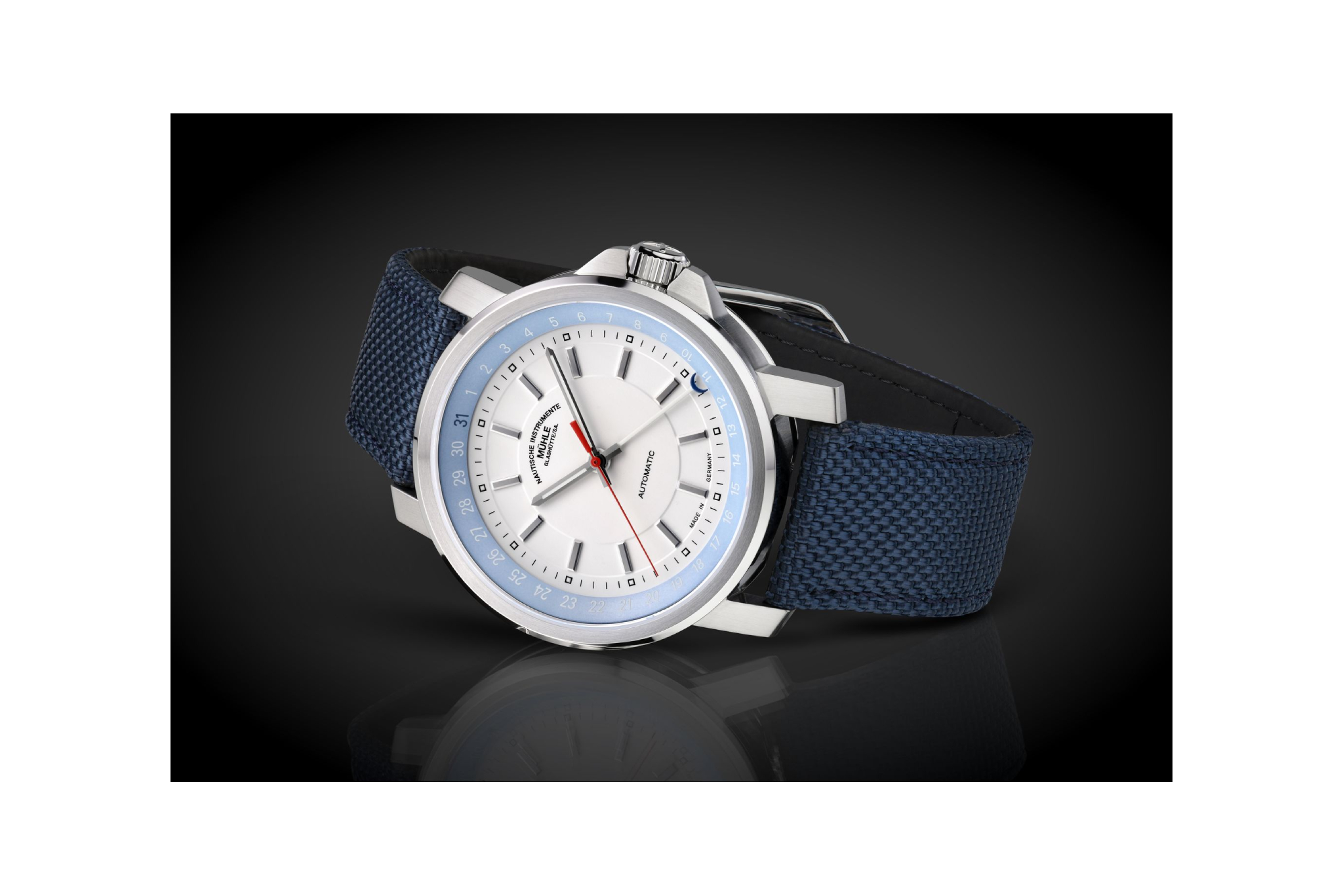 Men's watch / unisex  MÜHLE-GLASHÜTTE, 29ER Pointer Date / 42.4 mm, SKU: M1-25-32-CB | timeolution.com