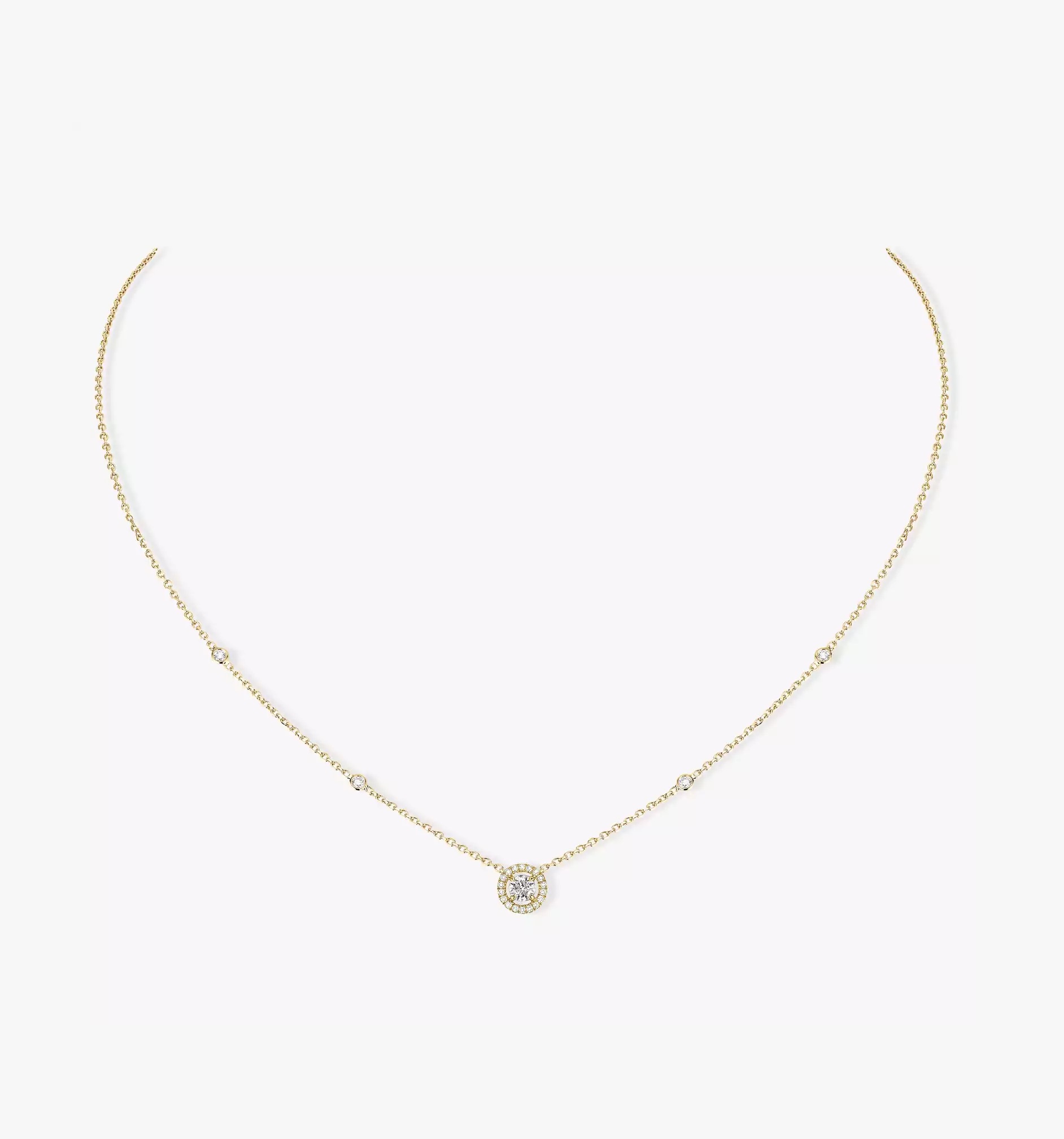 Women Jewellery  MESSIKA, Joy Rond 0.20ct Diamond Yellow Gold Necklace, SKU: 4281-YG | timeolution.com