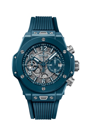 Men's watch / unisex HUBLOT, Big Bang Unico Petrol Blue Ceramic / 42mm, SKU: 441.ES.5121.RX | timeolution.com