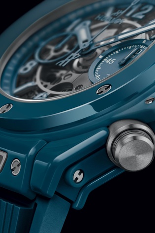 Men's watch / unisex HUBLOT, Big Bang Unico Petrol Blue Ceramic / 42mm, SKU: 441.ES.5121.RX | timeolution.com