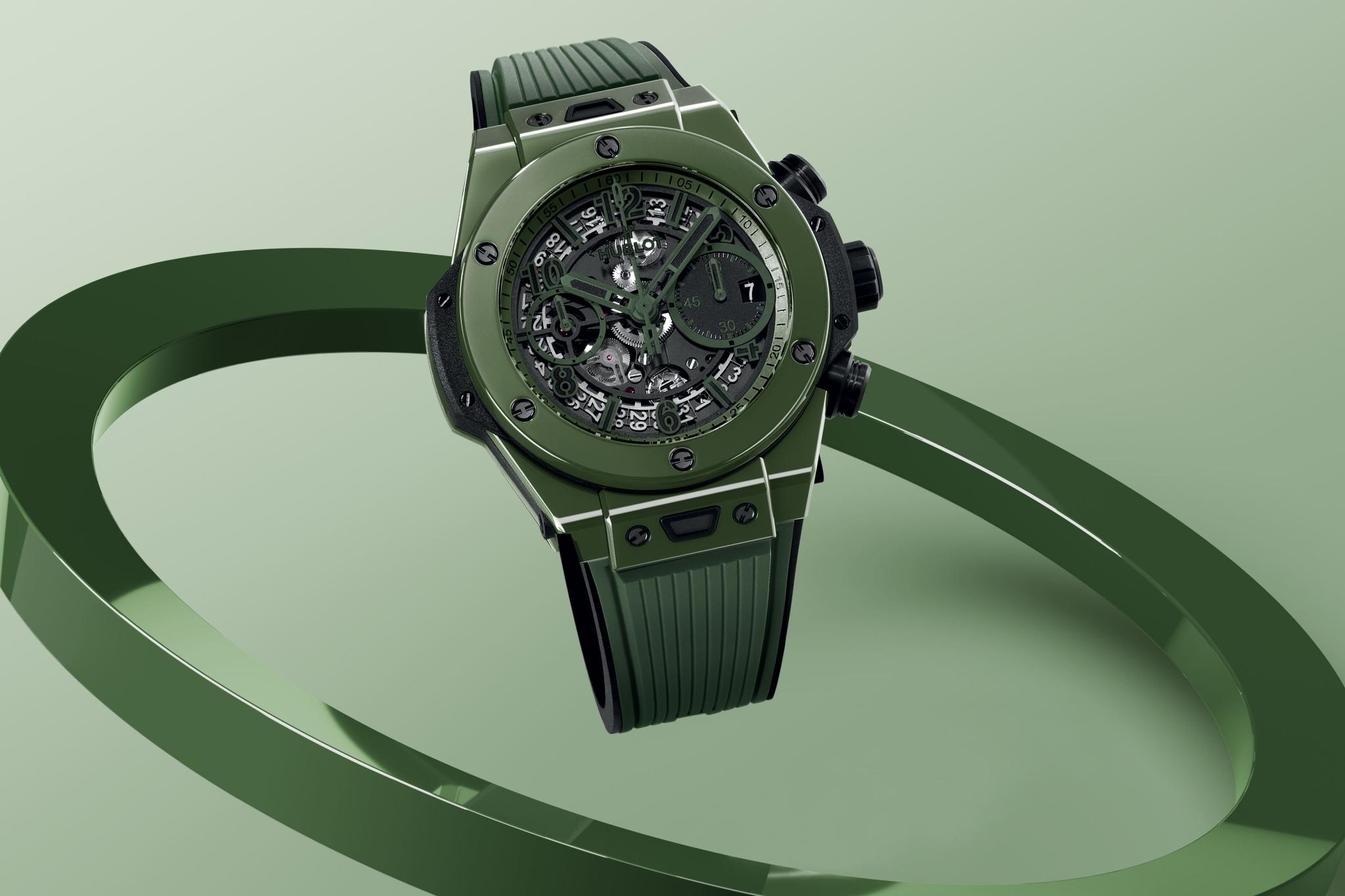 Men's watch / unisex  HUBLOT, Big Bang Unico Green Ceramic Limited Edition / 42mm, SKU: 441.GX.5210.RX | timeolution.com