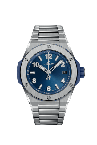 Men's watch / unisex  HUBLOT, Big Bang Integrated Time Only Titanium Blue / 38mm, SKU: 457.NX.7170.NX | timeolution.com