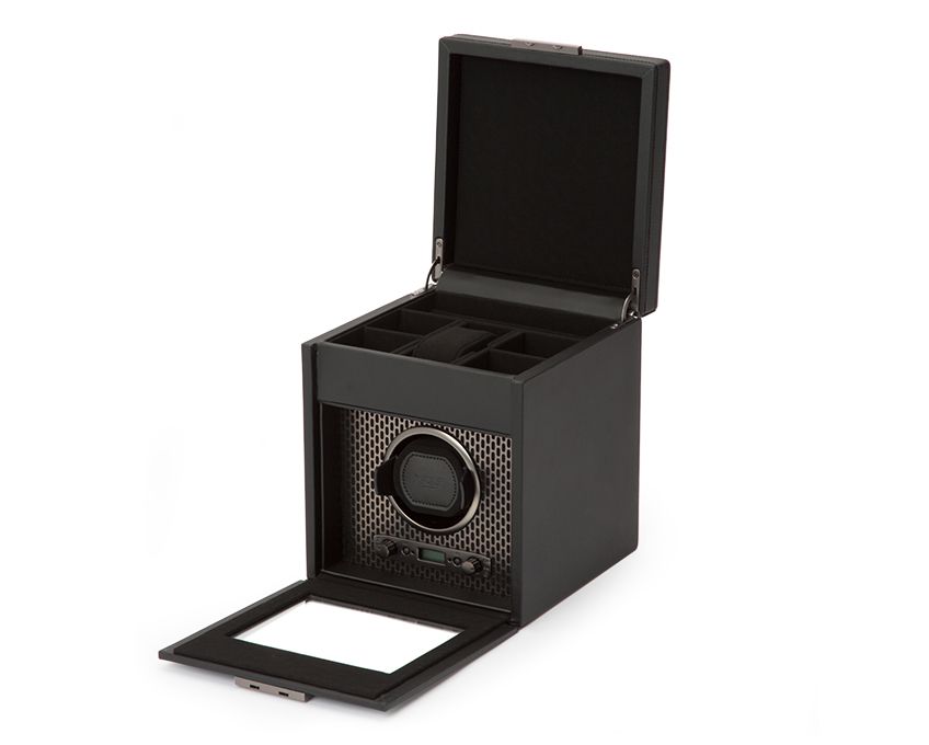  WOLF 1834, Axis Single Watch Winder With Storage, SKU: 469203 | timeolution.com