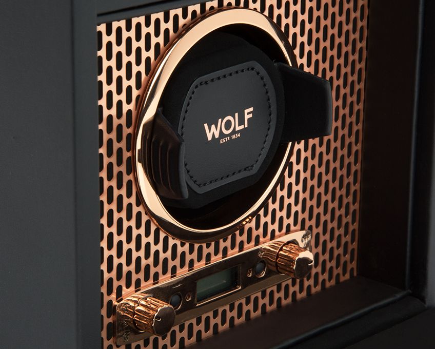  WOLF 1834, Axis Single Watch Winder With Storage, SKU: 469216 | timeolution.com