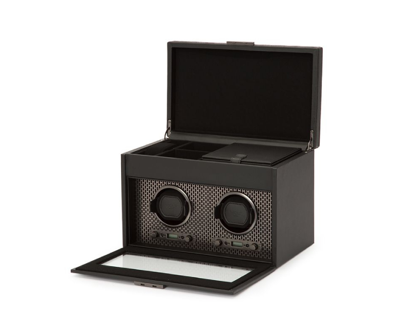  WOLF 1834, Axis Double Watch Winder With Storage, SKU: 469303 | timeolution.com